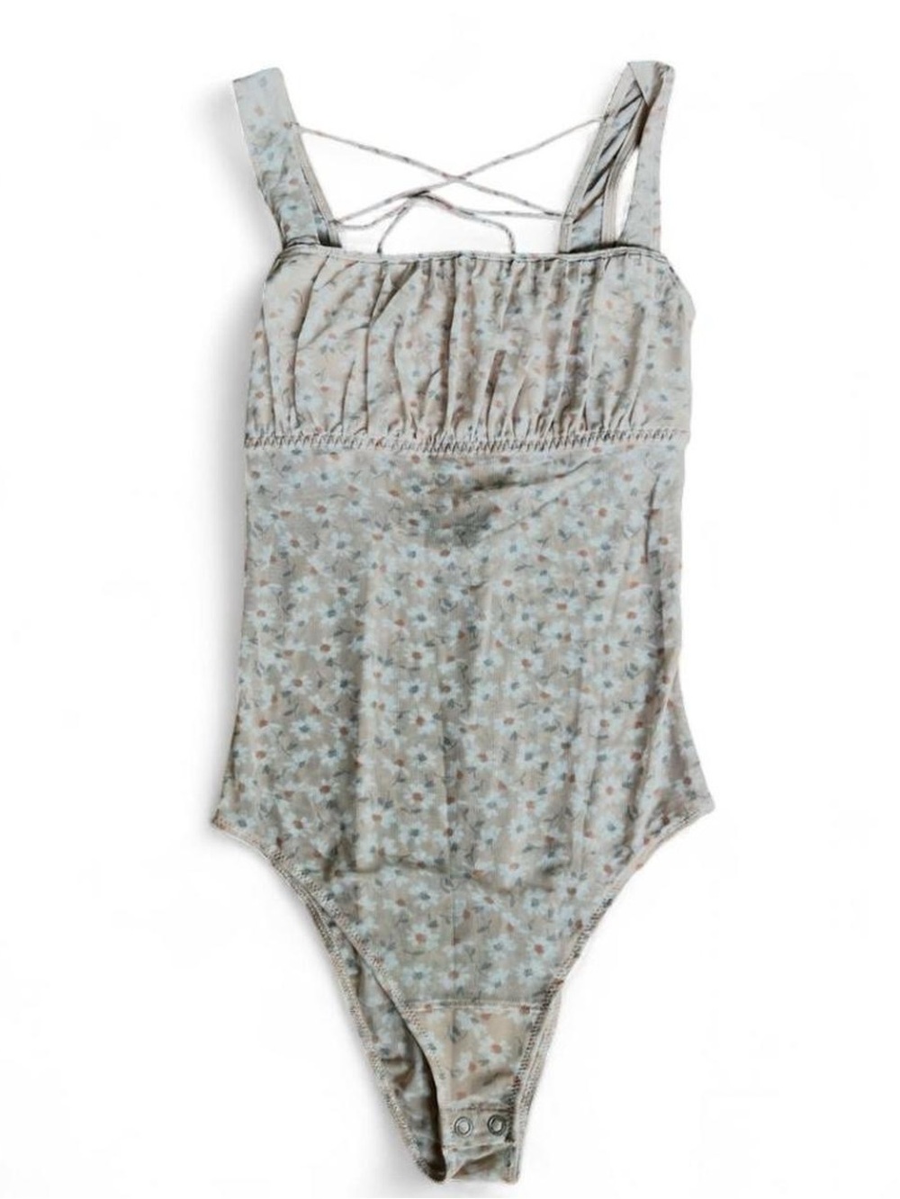 Hollister Gilly Hicks Pink Floral Mesh Bodysuit